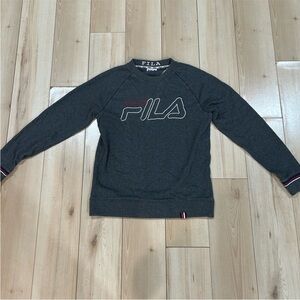 Fila Men's Dark Gray Crewneck Sweater